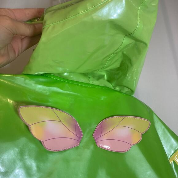 Kidorable Kid’s Green Fairy Rain Coat Snap Up Long Sleeve Hooded Raincoat Jacket - Picture 10 of 13